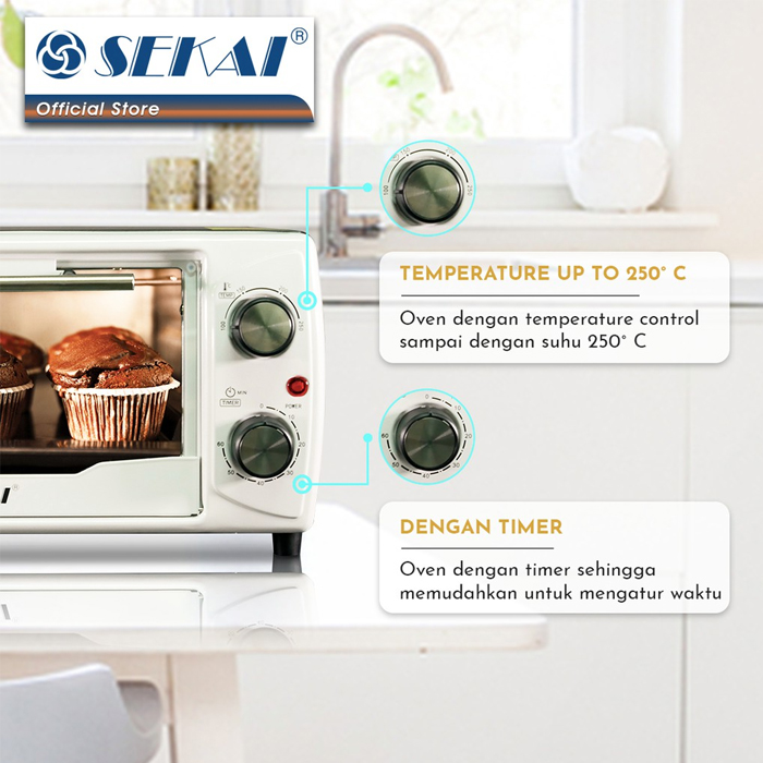 Sekai Oven Listrik 9 Liter - OV090 